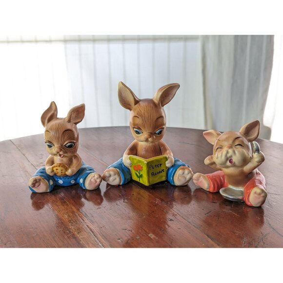 CHOOSE Vintage Josef Originals bunny figurine, bunny hutch series brown rabbit - Picture 6 of 9